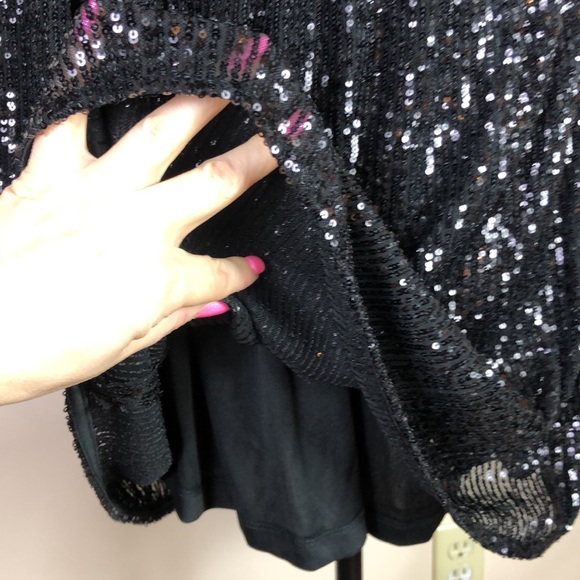 NEW Piombo Black Sequent Dress - Picture 5 of 10